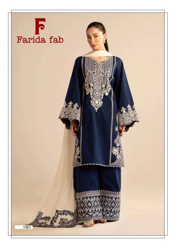 Farida fab chevron vol 19 pakistani salwar suits wholesale